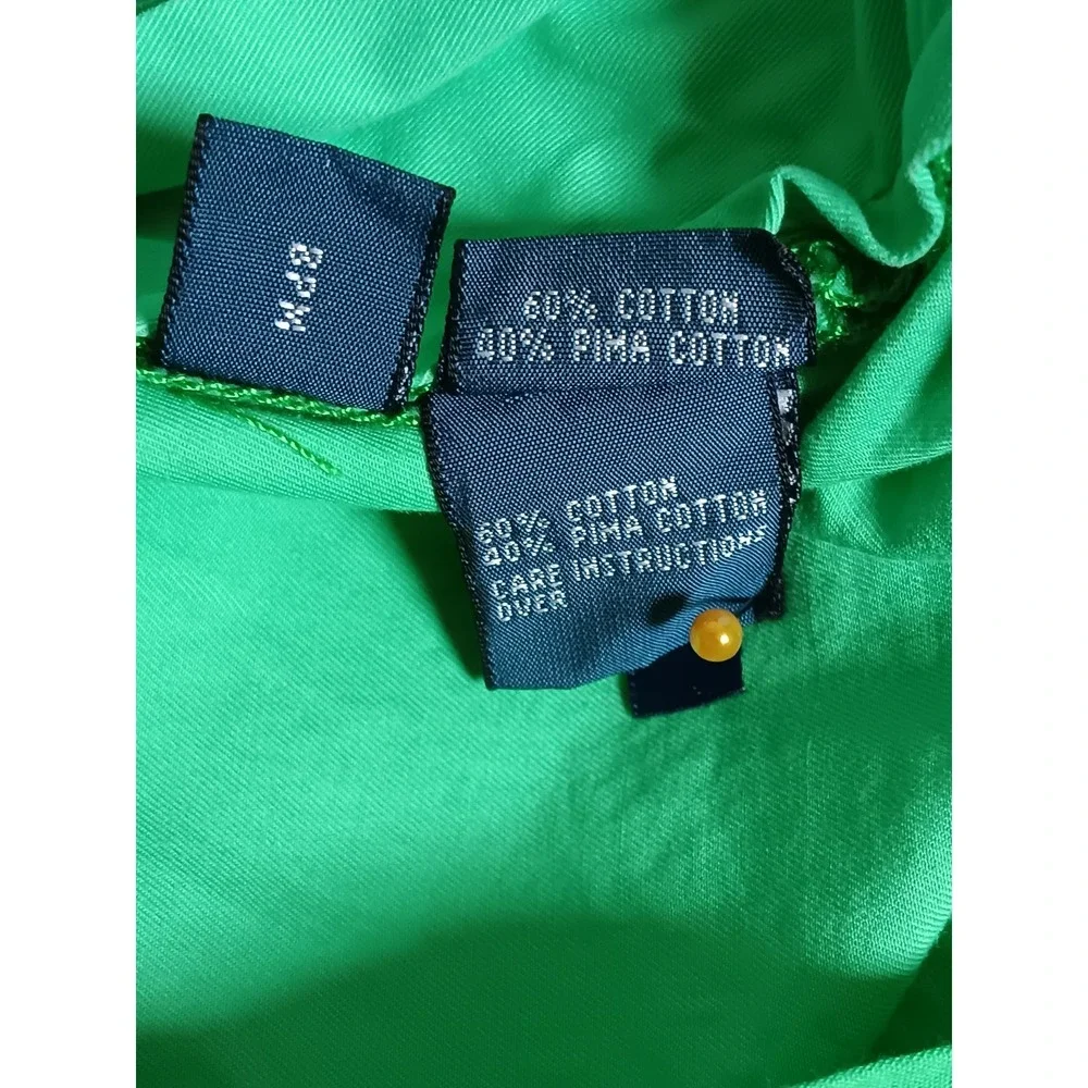 Polo Ralph Lauren Mens 40x32 Green Straight Fit Pima Cotton Chino Pants